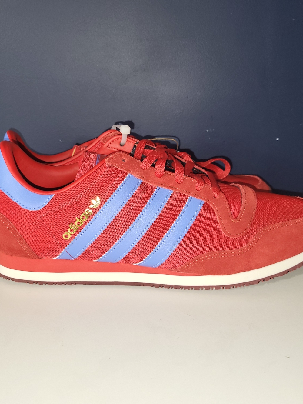 Adidas Galaxy OG Red Runner Sneakers Shoes Mens Size 11.5 JR1147